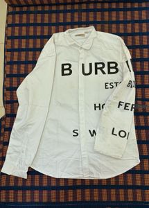 Burberry White Graphic Shirt