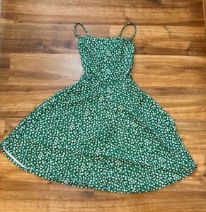 Backless Green Floral Mini Dress | AAHWAN