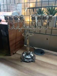 Ner Mitzvah Silver Plated Candle Stand