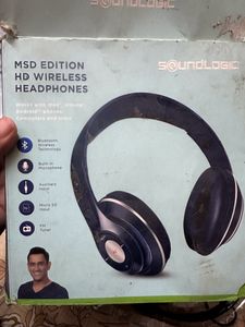Ms Dhoni Brand Unused Sound Logic Wireless Headpho