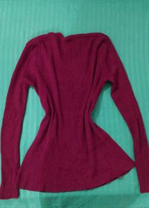 Ribbed Knit Top with Bolero