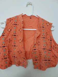 Umbrella Gown With Jacket Floor Lenth