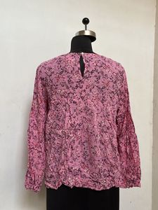 Pink Floral Top