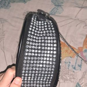 Imported Rhinestone Embellished Handbag/slingbag