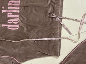 Hooded Neck Top &amp; Pyjamas Cord