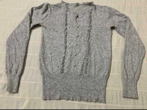 Korean Ruffled Knit Cardigan