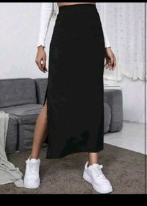 Black Skirt with Slit