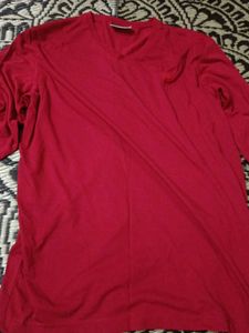 Red V-Neck T-Shirt