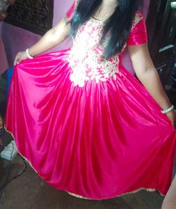 Elegant Pink Ethnic Gown