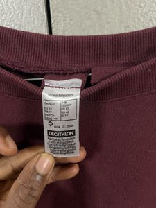 Maroon Oversized  Sweatshirt