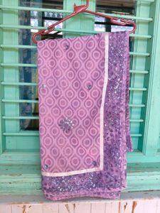 Elegant Purple Saree