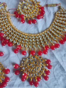 KUNDAN CHOKER SET HEAVY FULL NECK COVER