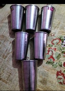 Vinod Stainless Steel Glasses
