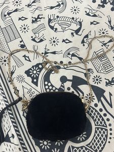 Soft Black Sling With Gold Chain From FOREVER 21