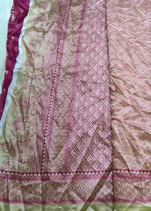 😍New Beautiful Pink Saree😍