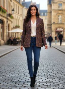 Stylish Floral Women's Blazer, Jacket