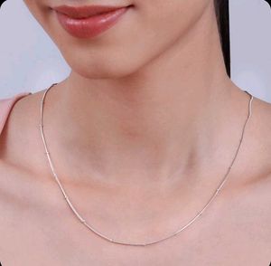 Silver Beaded Snake Chain