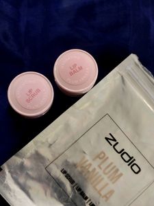 Plum Vanilla Lip Scrub And Balm Combo