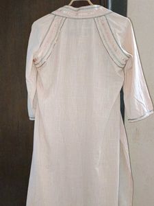 Festive Peach Embroided Kurti(W)