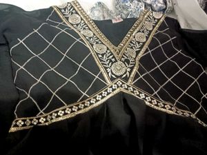 Transparent😍black Kurta