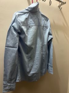 Light Blue Formal Branded T-shirt