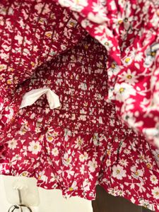 Floral Smocked Crop Top