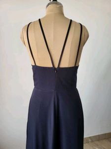 Elegant Navy Blue Maxi Dress