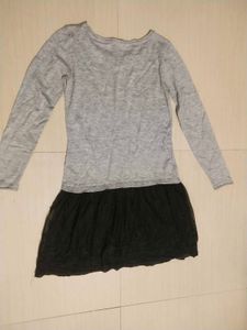 Grey &amp; Black Casual Dress
