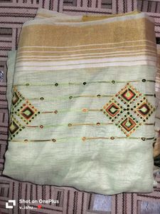 Elegant Embroidered Saree