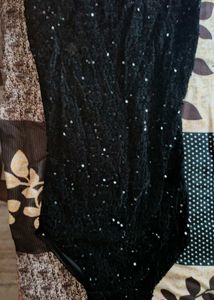 Sparkly Black Mini Dress