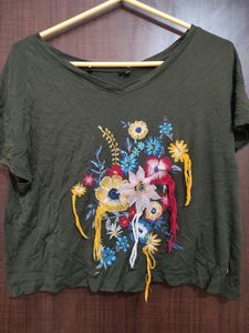 CUTE EMBROIDERED SOFT TOP
