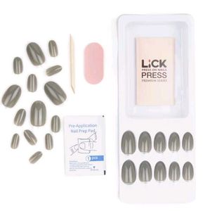 Lick Press-On Nails - Gray Almond