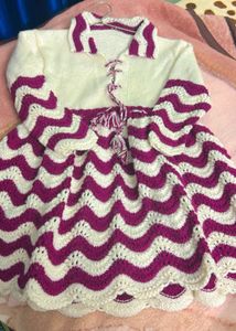 Knitted Frock For Winters