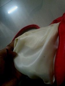 Red Faux Leather Handbag