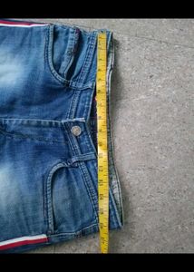 Trendy knee cut Jeans with Side Stripe