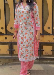 Floral Print Kurta Set