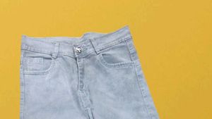 M@75 Size-28 Light Blue Wide Leg Jeans