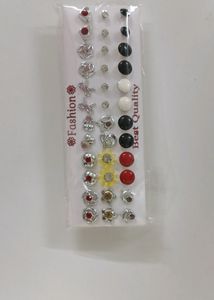 EARRINGS (NEW) 36 PAIR WITH BOX