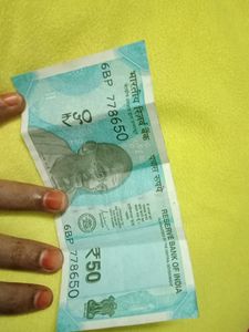 Rare 786 Series Number 50 Rupee Note