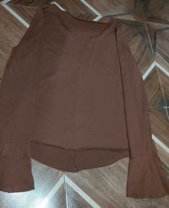 Brown Long Sleeve Top