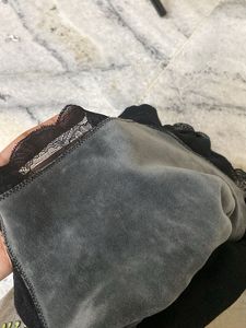 Black Lace Trim Tank Top