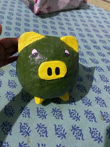 Very Cute Hand Made Piggy Bank ,fully Han