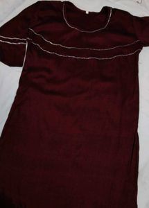 Maroon meadow Kurta