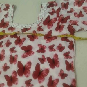 Butterfly Print patiala salwar suit handmade