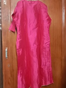 Pink Embroidered Kurti