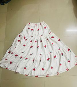 Cute Cherry Print Skirt