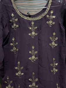 Elegant Purple Kurta Set
