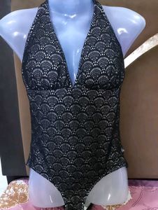 LA VIE EN ROSE Chic Lace Halter SWIMSUIT 🩱