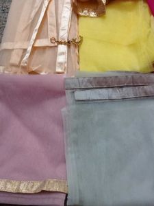 12 Colorful Net Dupattas with
