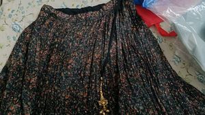 Festive Floral Bell Sleeve 3 Piece Lehenga Choli
